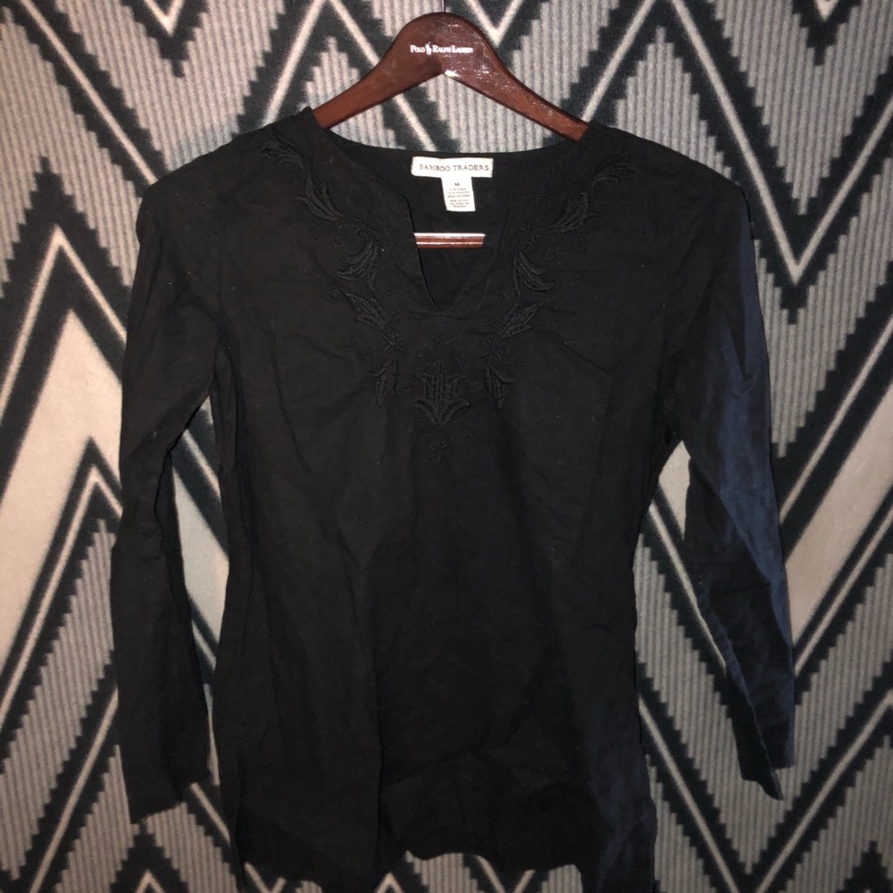 Bamboo traders black tunic